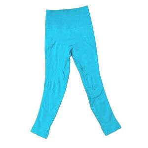 Lululemon Wunder Under 7/8 Athletic Leggings Vibrant Blue Teal